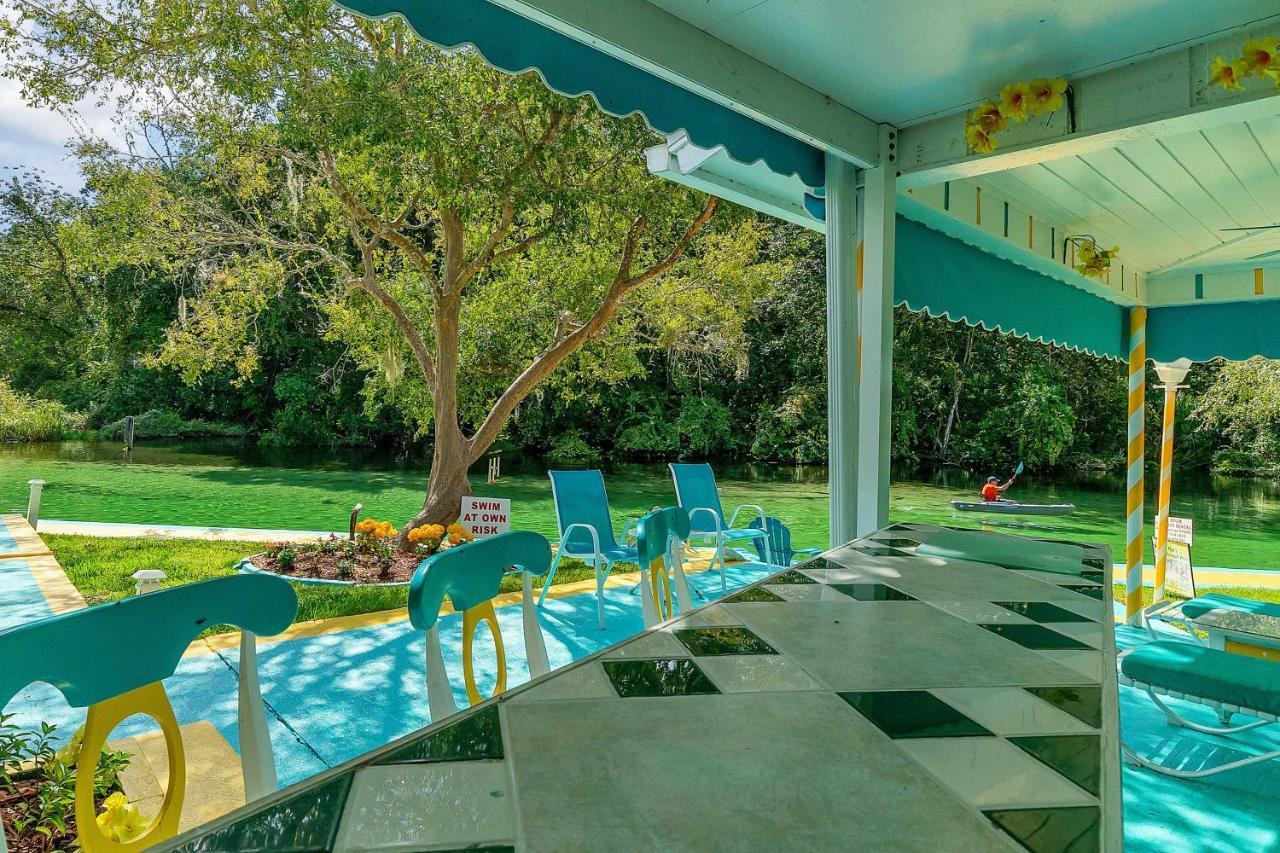 Apartamento Pams Mermaid House With Riverfront Yard And Lanai! Weeki Wachee Exterior foto